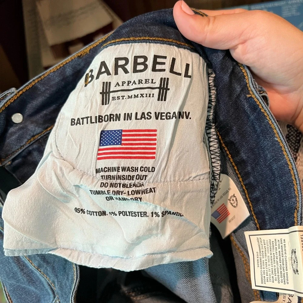 NWT Barbell Apparel bootcut athletic fit jeans size 27 - Picture 4 of 12